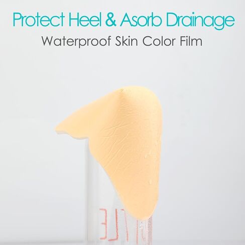 واقيات الكعب الرغوية لتضميد الكعب من أجل قرح الفراش الضغطية والقرحة الجافة والمتشققة وغير اللاصقة، لوازم العناية بالجروح عالية الامتصاص (عبوة من قطعتين) in Kuwait