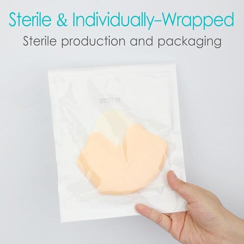 واقيات الكعب الرغوية لتضميد الكعب من أجل قرح الفراش الضغطية والقرحة الجافة والمتشققة وغير اللاصقة، لوازم العناية بالجروح عالية الامتصاص (عبوة من قطعتين) in Kuwait