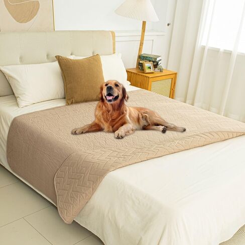 Ameritex 100% Waterproof Dog Bed Blankets Double Sided Dog Couch Cover Knurling Pattern pet Bed Cover Reversible Furniture Couch Sofa Car for Puppy Kids in Kuwait