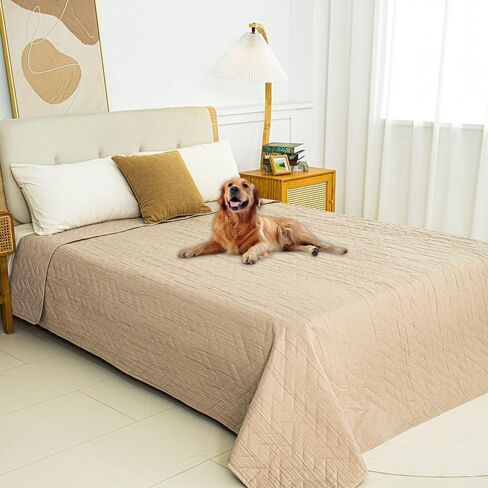 Ameritex 100% Waterproof Dog Bed Blankets Double Sided Dog Couch Cover Knurling Pattern pet Bed Cover Reversible Furniture Couch Sofa Car for Puppy Kids in Kuwait