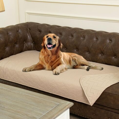 Ameritex 100% Waterproof Dog Bed Blankets Double Sided Dog Couch Cover Knurling Pattern pet Bed Cover Reversible Furniture Couch Sofa Car for Puppy Kids in Kuwait