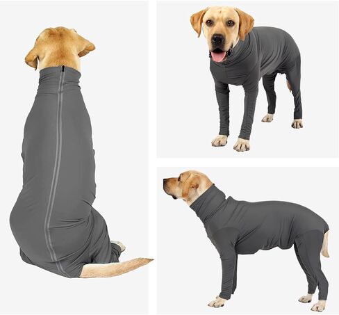 HDKUW Dog Recovery Suit, Dog Shedding Suit Onesie, After Surgery Dog Shirt, E Collar Alternative Anxiety Calming Shirt for Dog Blue XS in Kuwait