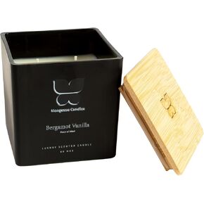 Aromatherapy and Scented Candle, Serenity + Calm (Baltic Amber), Stress Relief and Luxury Container/Bamboo Lid/Home & Bedroom/Gift for Women in Saudi Arabia