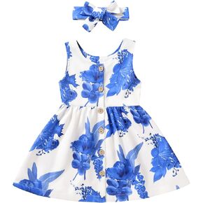 YOUNGER TREE Toddler Dresses Lemon Baby Girls Pineapple Fruit Dress Outfit Summer Girl Dress Spring Sundress in Kuwait