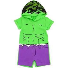Marvel Avengers Spider-Man Captain America Hulk Miles Morales Cosplay Romper Newborn to Toddler