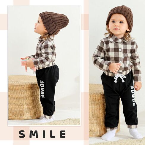 MAMAMI ملابس الوليد بيبي بوي الجاموس منقوشة طويلة الأكمام رومبير خطابات طباعة السراويل الخريف الشتاء وتتسابق مجموعة in Kuwait