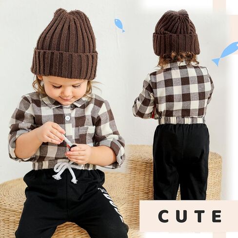 MAMAMI ملابس الوليد بيبي بوي الجاموس منقوشة طويلة الأكمام رومبير خطابات طباعة السراويل الخريف الشتاء وتتسابق مجموعة in Kuwait