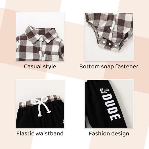 MAMAMI ملابس الوليد بيبي بوي الجاموس منقوشة طويلة الأكمام رومبير خطابات طباعة السراويل الخريف الشتاء وتتسابق مجموعة in Kuwait