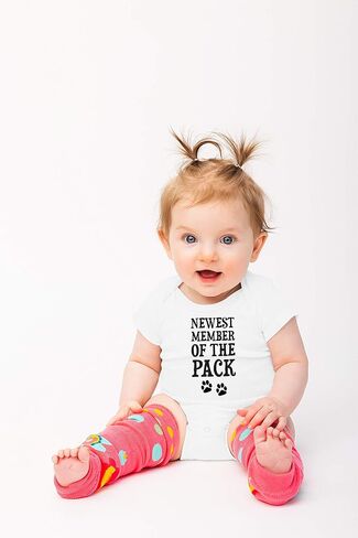 Newest Member of The Pack - Funny Cute Infant Creeper, One-Piece Baby Bodysuit in Saudi Arabia
