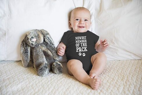 Newest Member of The Pack - Funny Cute Infant Creeper, One-Piece Baby Bodysuit in Saudi Arabia