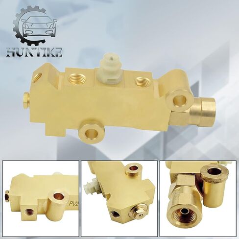 Huntike PV2 صمام نحاسي متناسب، قرص/أسطوانة قرص أمامي، فرامل خلفية متوافقة مع GM Street Rod Classic Car & Truck - الجزء # PV2 172-1353 PV71 مجموعة صمامات التناسب in Kuwait
