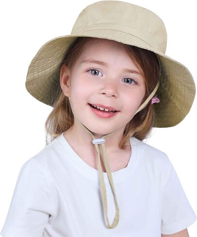 Toddler Sun Hat Baby Sun Hat Toddler Bucket Hat UPF 50+ Baby Girl Boy Sun Hat Smileing Face Sun Hat for Toddler in Kuwait