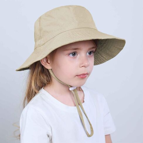 Toddler Sun Hat Baby Sun Hat Toddler Bucket Hat UPF 50+ Baby Girl Boy Sun Hat Smileing Face Sun Hat for Toddler in Kuwait