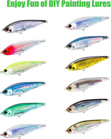 Aneew السائبة 20 قطعة من الفراغات غير المطلية طُعم صيد سمك السلمون المرقط in Kuwait