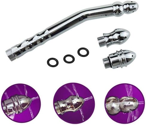 GRSPEHS نمط جديد محمول 3 رؤوس ألومنيوم حقنة شرجية دش نظام الدوش القولوني الأنظف in Kuwait