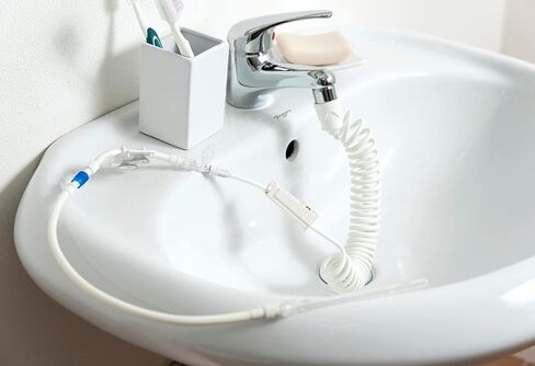 تطهير القولون My Perfect Colon Care Travel، مجموعة حقنة شرجية لتنظيف القولون، يتم توصيلها بالصنبور، دش لري القولون في المنزل وأثناء التنقل، يتضمن محول السفر، منتج إيطالي in Kuwait