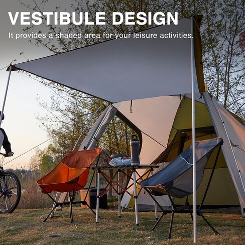 خيمة تخييم لشخصين من EVER ADVANCED، خيمة ظهر خفيفة الوزن مع إطار من الألومنيوم مقاومة للماء، خيمة محمولة لركوب الدراجات للتنزه سيرًا على الأقدام والسفر بالدراجة النارية وتسلق الجبال in Kuwait