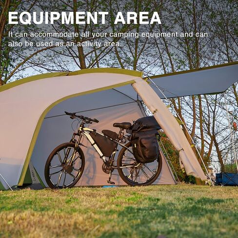 خيمة تخييم لشخصين من EVER ADVANCED، خيمة ظهر خفيفة الوزن مع إطار من الألومنيوم مقاومة للماء، خيمة محمولة لركوب الدراجات للتنزه سيرًا على الأقدام والسفر بالدراجة النارية وتسلق الجبال in Kuwait