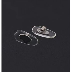 وسادات أنف للنظارات الشمسية، قطعة بديلة للنظارة/إدراج قطعة أنف من النظارات الناعمة، وسادات جسر الأنف المضادة للانزلاق، أجزاء أدوات إصلاح واقيات الأنف للنظارات الشمسية/النظارات وإطارات النظارات (شفاف، 14 مم) in Kuwait