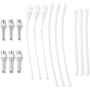 Reuseable Young Birds Feeding Syringe Kit,Plastic Material,Feeding Milk for Young Birds or Feeding Medicine for Sick Birds with Hoses (9 Pack Hoses)