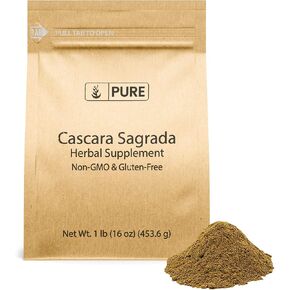 Pure Original Ingredients Cascara Sagrada (1lb) Non-GMO & Gluten-Free, Glycosides in Saudi Arabia