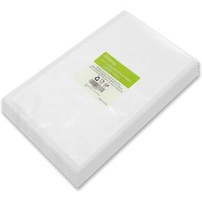 أكياس تفريغ الطعام من كيلوبروب، 200 قطعة بحجم ربع 27.94 سم × 40.64 سم، خالية من مادة BPA، حقيبة غلق الطعام بتفريغ الهواء من الدرجة التجارية، أكياس سميكة منقوشة لتخزين الطعام والطهي بالفيديو in Kuwait