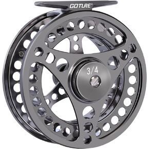 Goture يطير الصيد بكرة 3/4 5/6 7/8 9/10WT كبير أربور يموت الصب / التصنيع باستخدام الحاسب الآلي يطير بكرة، 2 + 1BB سبائك الألومنيوم باس سمك السلمون المرقط يطير بكرات