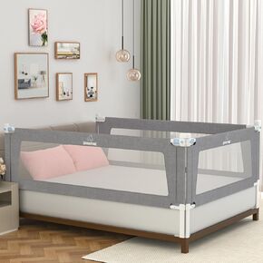 Upgrade Bed Rail for Toddlers, Extra Long Toddler Bed Rails, Height Adjustable Baby Bed Rail Guard, Bed Rails for Queen King Full Twin Mattress, with Child Safety Lock, (1 Side, 79") in Kuwait