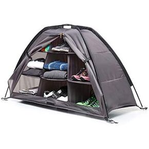 Achuan Ya Camping camping storage tent rack, 9 large storage space portable with, mountaineering, hiking, adventure, outdoor activities to collect shoes, clothing belongings in Saudi Arabia