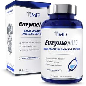 1MD MediZyme إنزيمات هضمية كاملة، 60 كبسولة in Kuwait