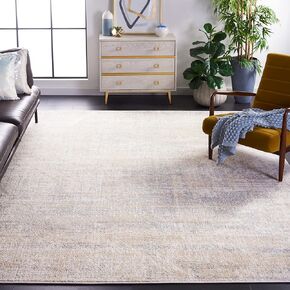 سجادة منطقة مجموعة SAFAVIEH Adirondack - 22.86 سم × 30.48 سم، بيج وأردواز، تصميم تجريدي حديث، لا يتساقط ويسهل العناية به، مثالي للمناطق ذات حركة المرور العالية في غرفة المعيشة وغرفة النوم (ADR207B)