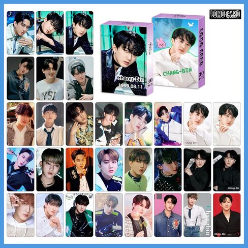 8 عبوات/240 قطعة من بطاقات ألبوم Stray-Kids الجديدة Lomo مجموعة بطاقات Kpop Stray-Kids Chang-Bin Felix Han Huyn-Jin Seng-min Lee Know I.N ألبوم صور منفرد واحد، بطاقات هدايا للمعجبين للبنين والبنات in Kuwait
