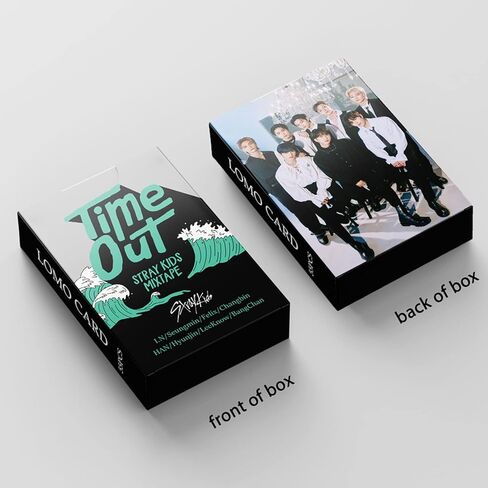 PYAJUU Stray Kids Photocard 55pcs KPOP Straykids TIME OUT ألبوم صور بطاقات Stray Kids LOMO بطاقات Stray Kids TIME OUT بطاقة بريدية هدية للمعجبين in Kuwait