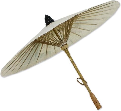 NOVICA Paper Parasol, 26" H x 32.5" Diam, Multicolor in Saudi Arabia