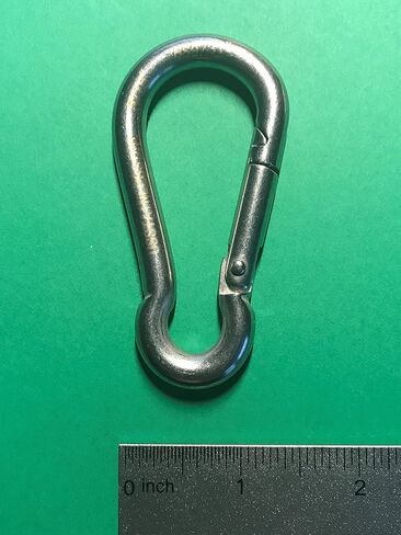 Stainless Steel 316 Spring Hook Carabiner No Eye 5/16" (8mm) Marine Grade in Saudi Arabia