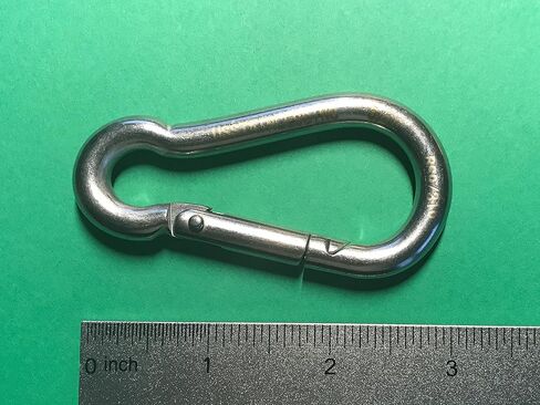 Stainless Steel 316 Spring Hook Carabiner No Eye 5/16" (8mm) Marine Grade in Saudi Arabia