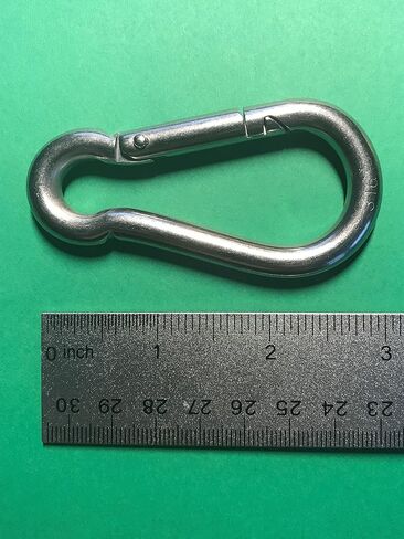 Stainless Steel 316 Spring Hook Carabiner No Eye 5/16" (8mm) Marine Grade in Saudi Arabia