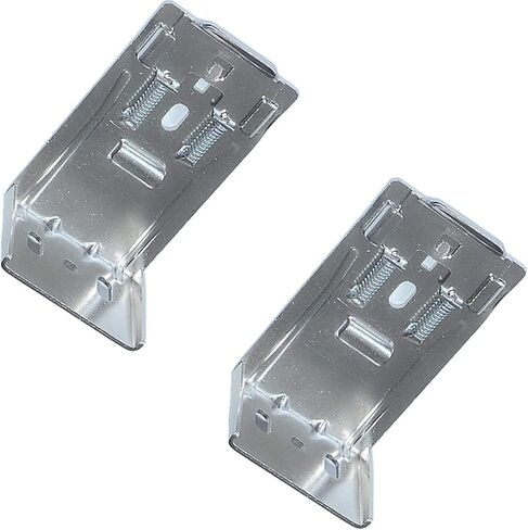 ابوكسون قطعتان من دعامة تثبيت زنبركية بطول 2-11/16 انش، مشابك حامل درابزين للستائر العمودية بنمط حمار وحشي روماني مع طيات 1-1/2 انش (38 ملم) في الحجم للتركيب على الحائط in Kuwait