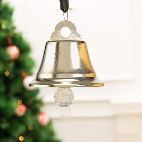 BinaryABC Golden Bell Jingle Bells زينة شجرة عيد الميلاد، معلقات شجرة عيد الميلاد، 45 مم، 12 قطعة (ذهبي) in Kuwait