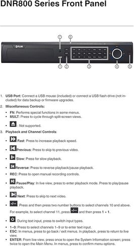 FLIR Digimerge DNR8640 4K HD Security NVR, 64 Ch, 16 PoE, 4 HDD Slot, Supports 720p/1080p/3MP/4MP/2K/5MP/8MP/4K Flir, Lorex, and Dahua IP Cameras, Dahua DMSS, Rack Mount, Black, NO HDD in Kuwait