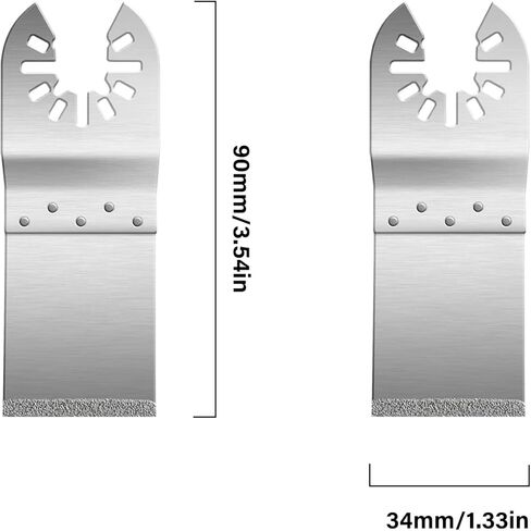 مجموعة شفرات أدوات متأرجحة مكونة من 4 قطع، إعداد عالمي لإزالة الجص والقطع المتدفق وتطبيقات الطحن، شفرات ماسية متوافقة مع كابل Dewalt Porter Black & Decker Bosch Craftsman Ridgid in Kuwait
