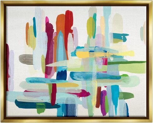 Stupell Industries Colorful Cross Hatch Abstraction, Design by Randy Hibberd in Kuwait