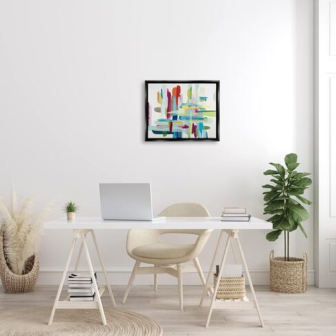 Stupell Industries Colorful Cross Hatch Abstraction, Design by Randy Hibberd in Kuwait
