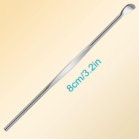 10 قطع من الفولاذ المقاوم للصدأ خلال أذني ملعقة معدنية للأذن، أداة تنظيف شمع الأذن، مجموعة إزالة شمع الأذن in Kuwait