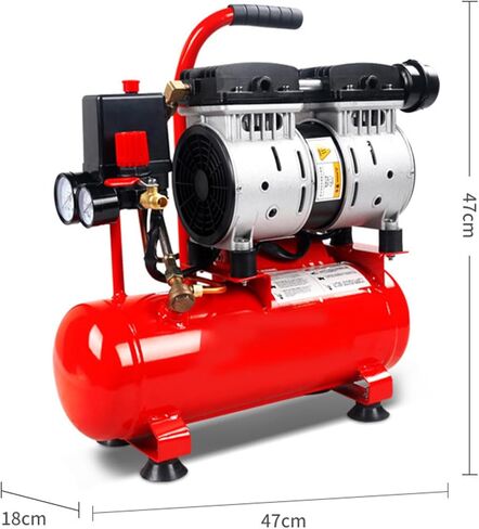 استمتع باداء قوي مع ضاغط الهواء المحمول من هايشيكا | 8 جالون، 1.1 حصان، فائق الهدوء وفعال in Kuwait