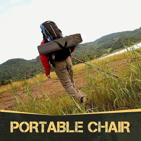 كرسي تخييم قابل للطي من أي وقت مضى مع حامل أكواب وذراع مبطن رباعي، إطار فولاذي قابل للطي خارجي كبير الحجم وشديد التحمل يدعم 300 رطل in Kuwait
