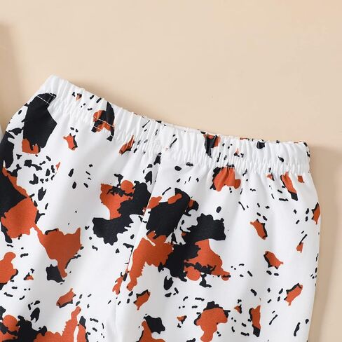 ملابس أطفال بناتي من GRNSHTS ملابس علوية مطبوعة بحروف للفتيات الصغيرات + سراويل سفلية على شكل جرس زهري + رباط رأس 3 قطعة ملابس صيفية in Kuwait