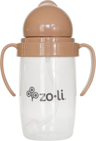 كوب سيبي من أي زاوية | ZoLi BOT 2.0، كوب مضاد للانسكاب من الحجر الرملي ذو وزن ثقيل، كوب مضاد للانسكاب للتدريب الأكثر شعبية، كوب للأطفال الصغار بمصاصة انتقالية، كوب مضاد للانسكاب بمقابض in Kuwait