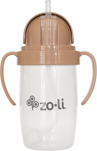 كوب سيبي من أي زاوية | ZoLi BOT 2.0، كوب مضاد للانسكاب من الحجر الرملي ذو وزن ثقيل، كوب مضاد للانسكاب للتدريب الأكثر شعبية، كوب للأطفال الصغار بمصاصة انتقالية، كوب مضاد للانسكاب بمقابض in Kuwait