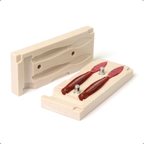 best_nj Soft Plastiс Mold Lure Making Injection Molds Ned Bomb Worm 3.25'' in Saudi Arabia
